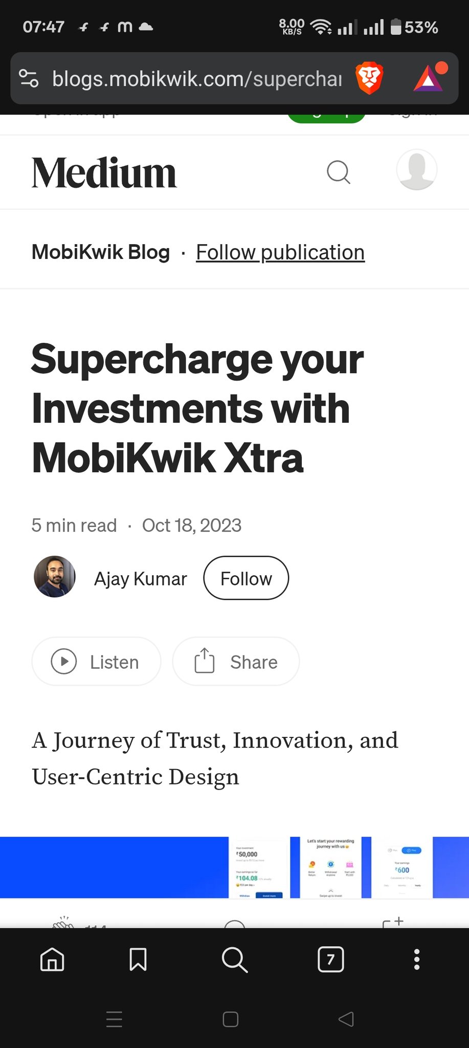 MobiKwik Xtra Screenshot 1